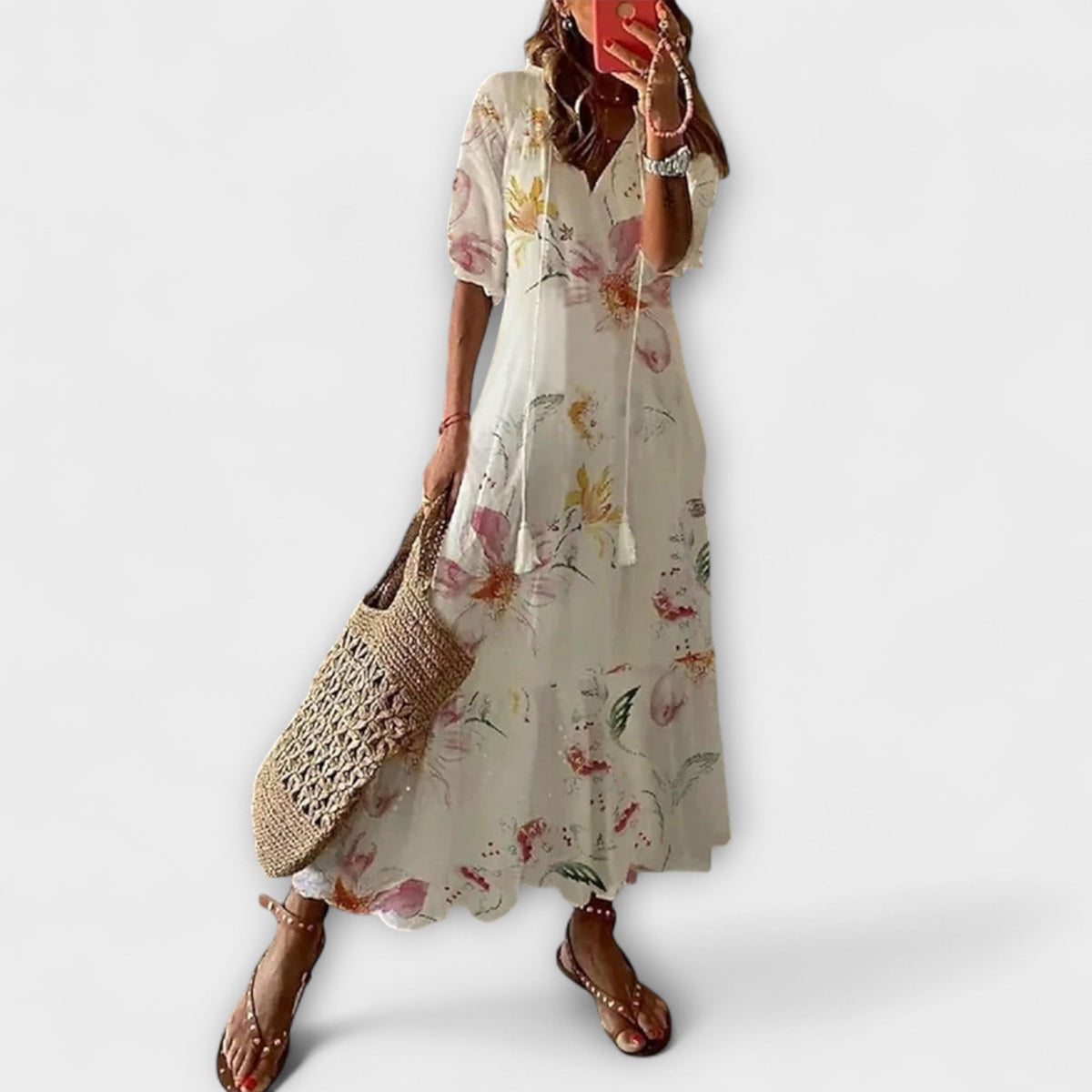 Anna – Vestido de verano boho para mujeres con una silueta relajada