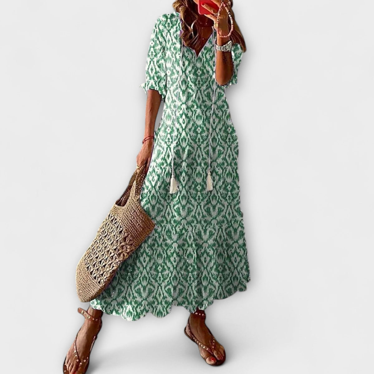 Anna – Vestido de verano boho para mujeres con una silueta relajada