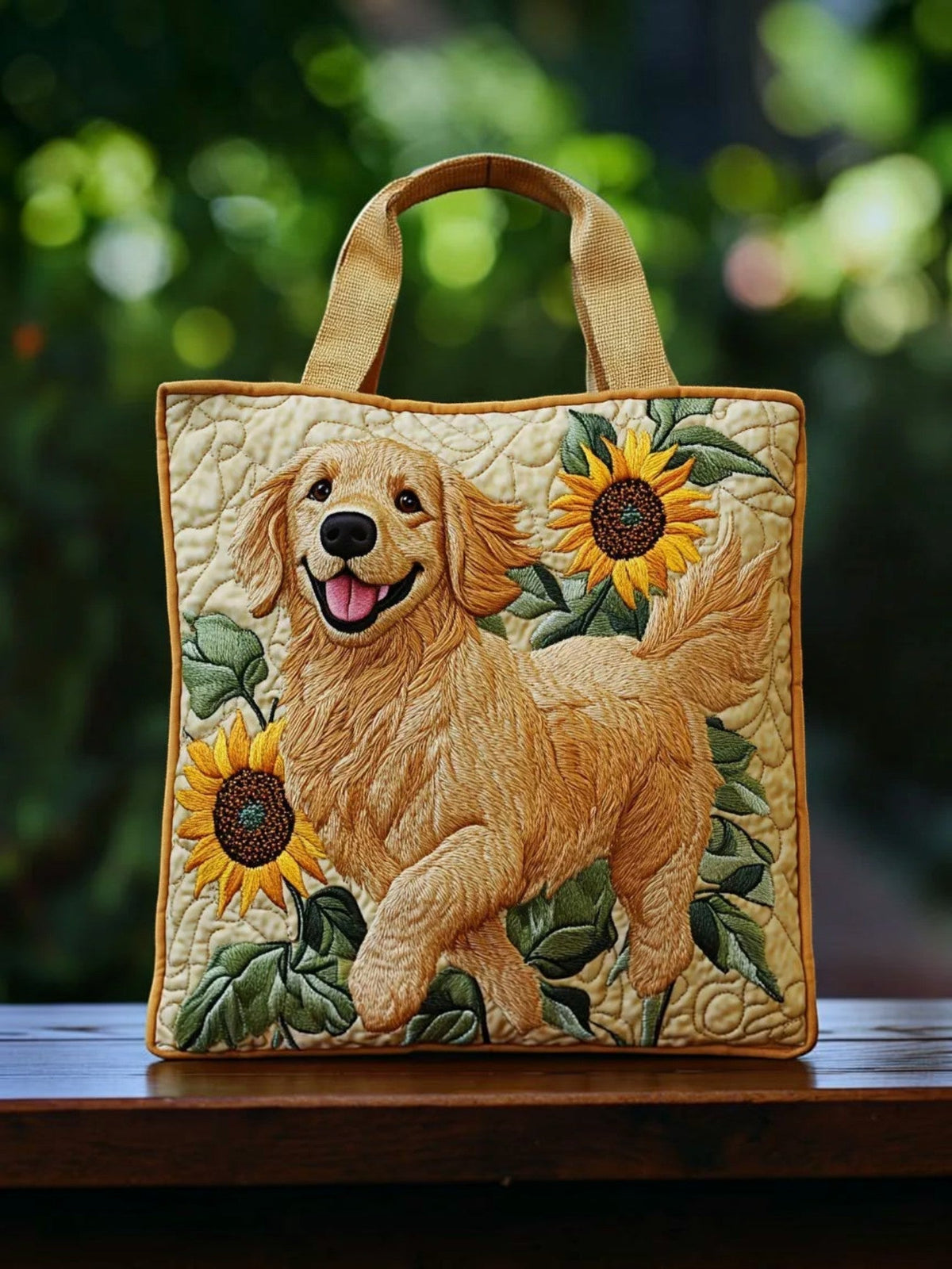 Golden Retriever | Bolso Artesanal Acolchado