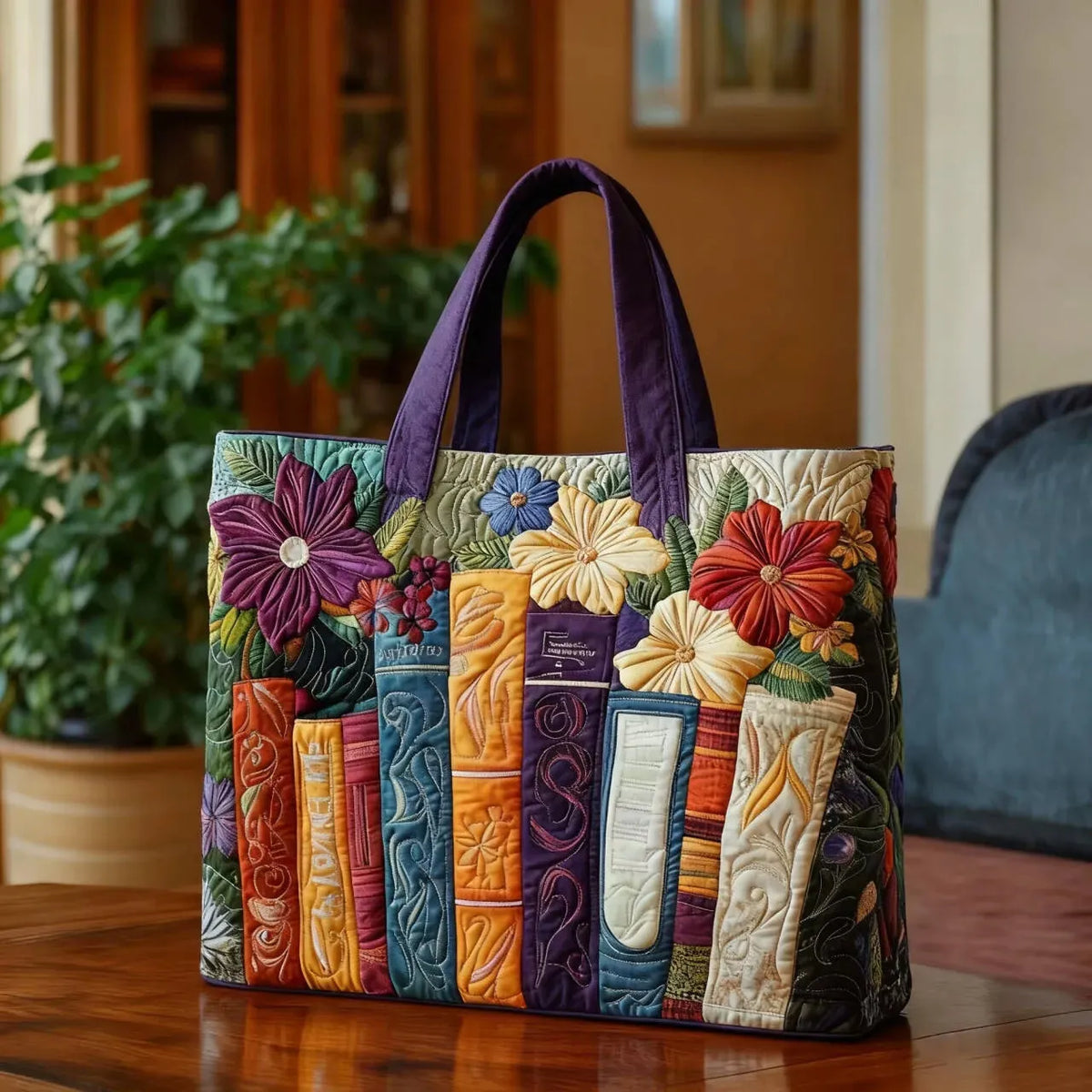 Amantes de los Libros | Bolso Artesanal Acolchado