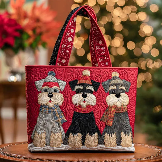 Trío de Schnauzers | Bolso Artesanal Acolchado