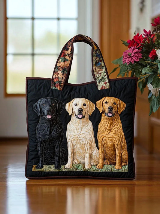 Tres Labradores | Bolso Artesanal Acolchado