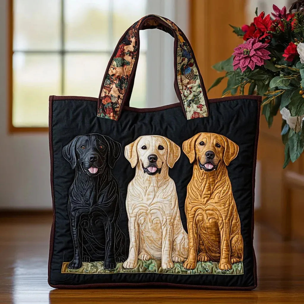 Tres Labradores | Bolso Artesanal Acolchado