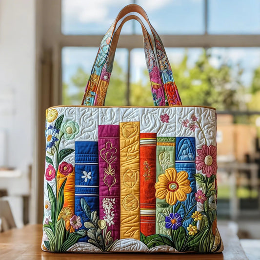 Biblioteca Floral | Bolso Artesanal Acolchado