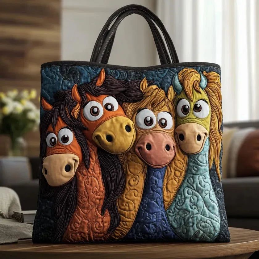 Ponis Juguetones | Bolso Artesanal Acolchado