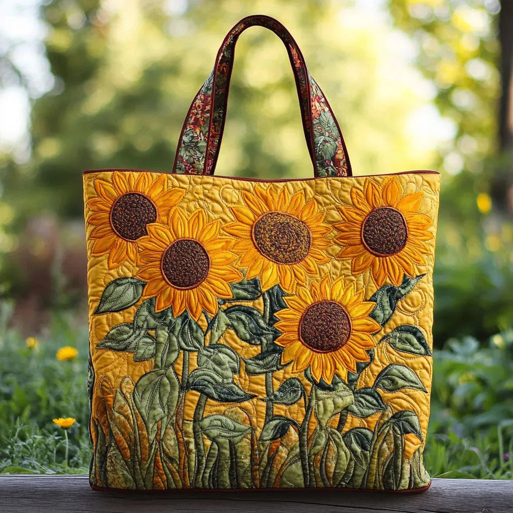 Girasoles | Bolso Artesanal Acolchado