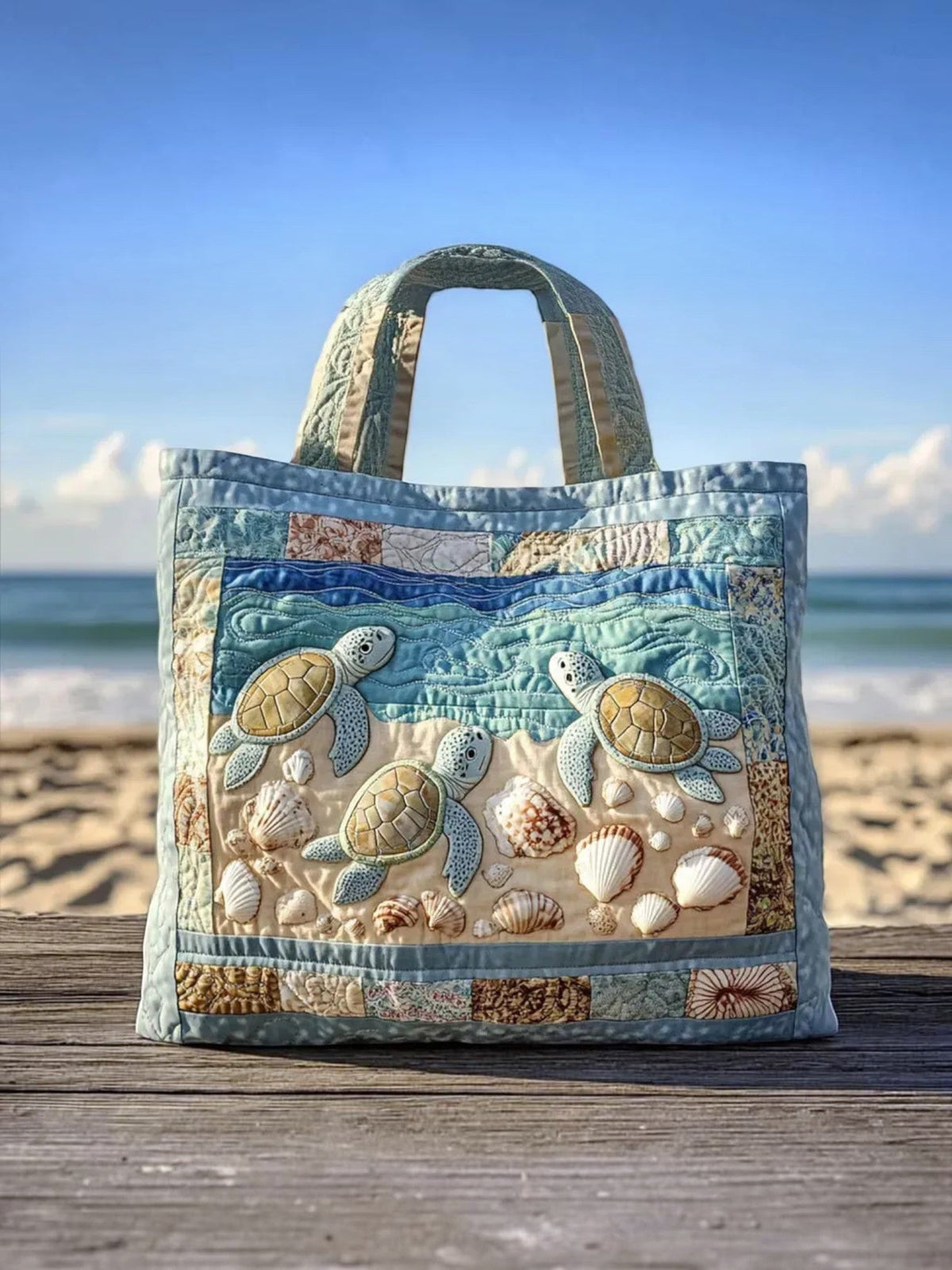 Tortugas Marinas | Bolso Artesanal Acolchado