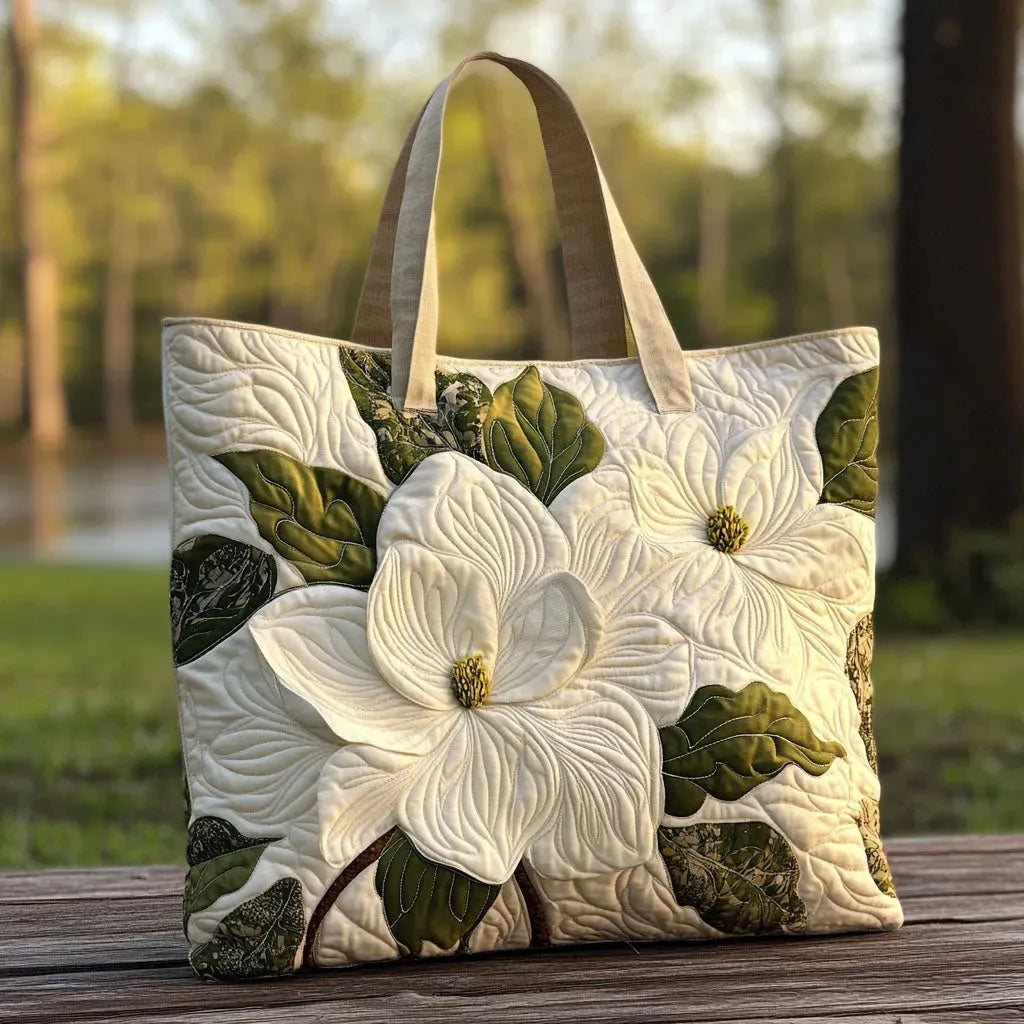 Lirios Blancos | Bolso Artesanal Acolchado
