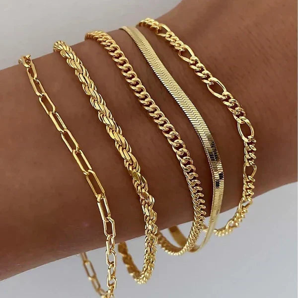 Emilia™ | Set de Pulseras de 5 Piezas