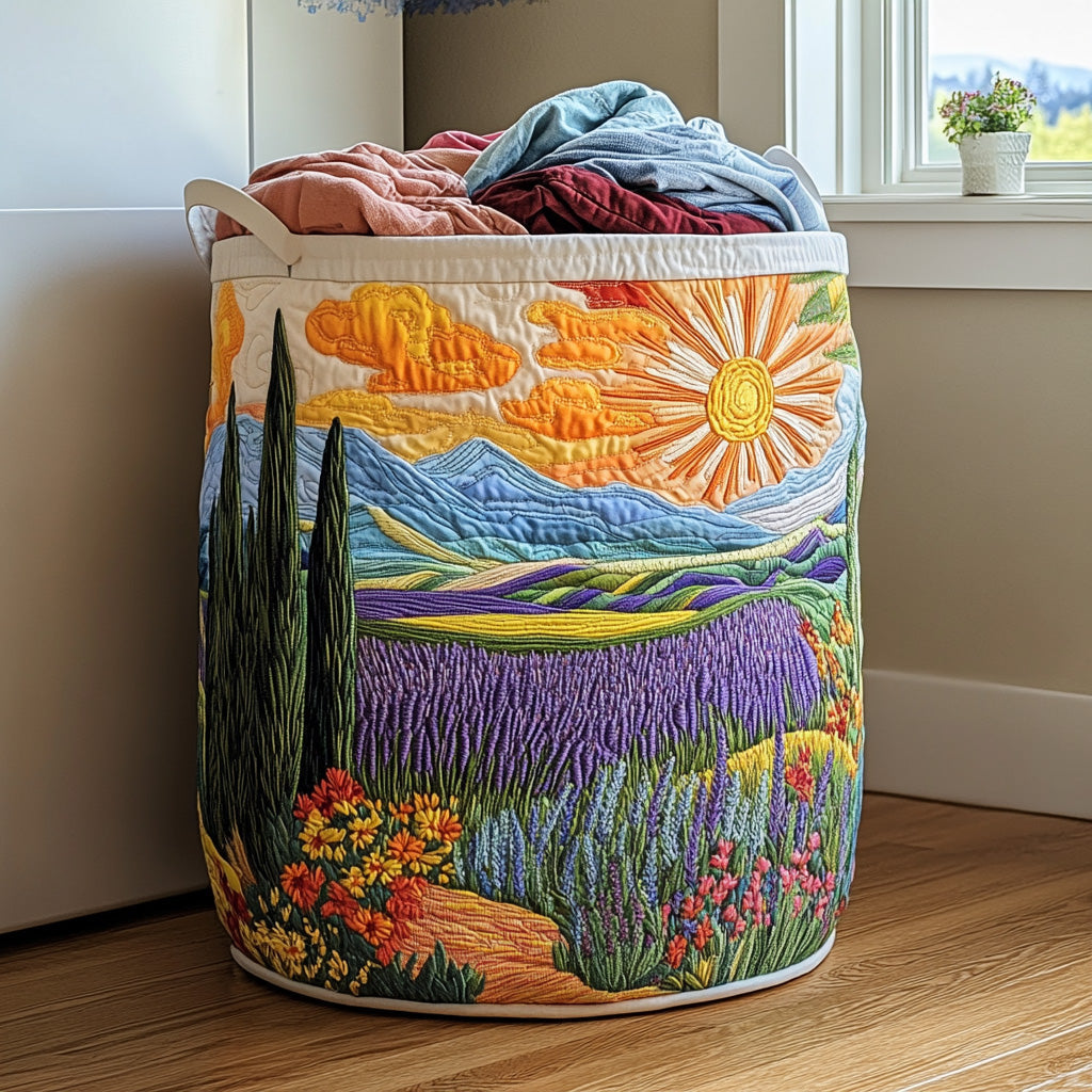 Pradera Brillante | Cesta de Almacenaje Acolchada