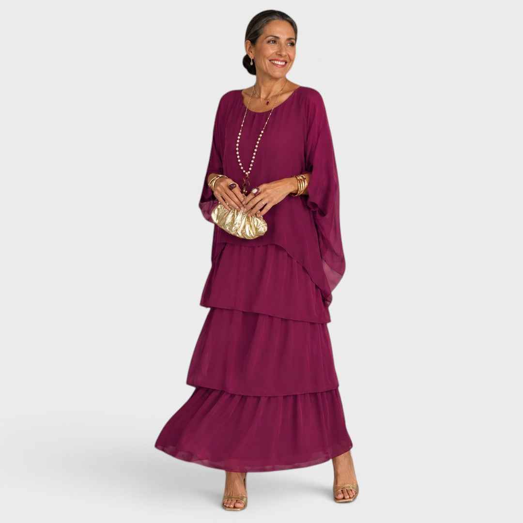 Lara | Vestido largo fluido elegante