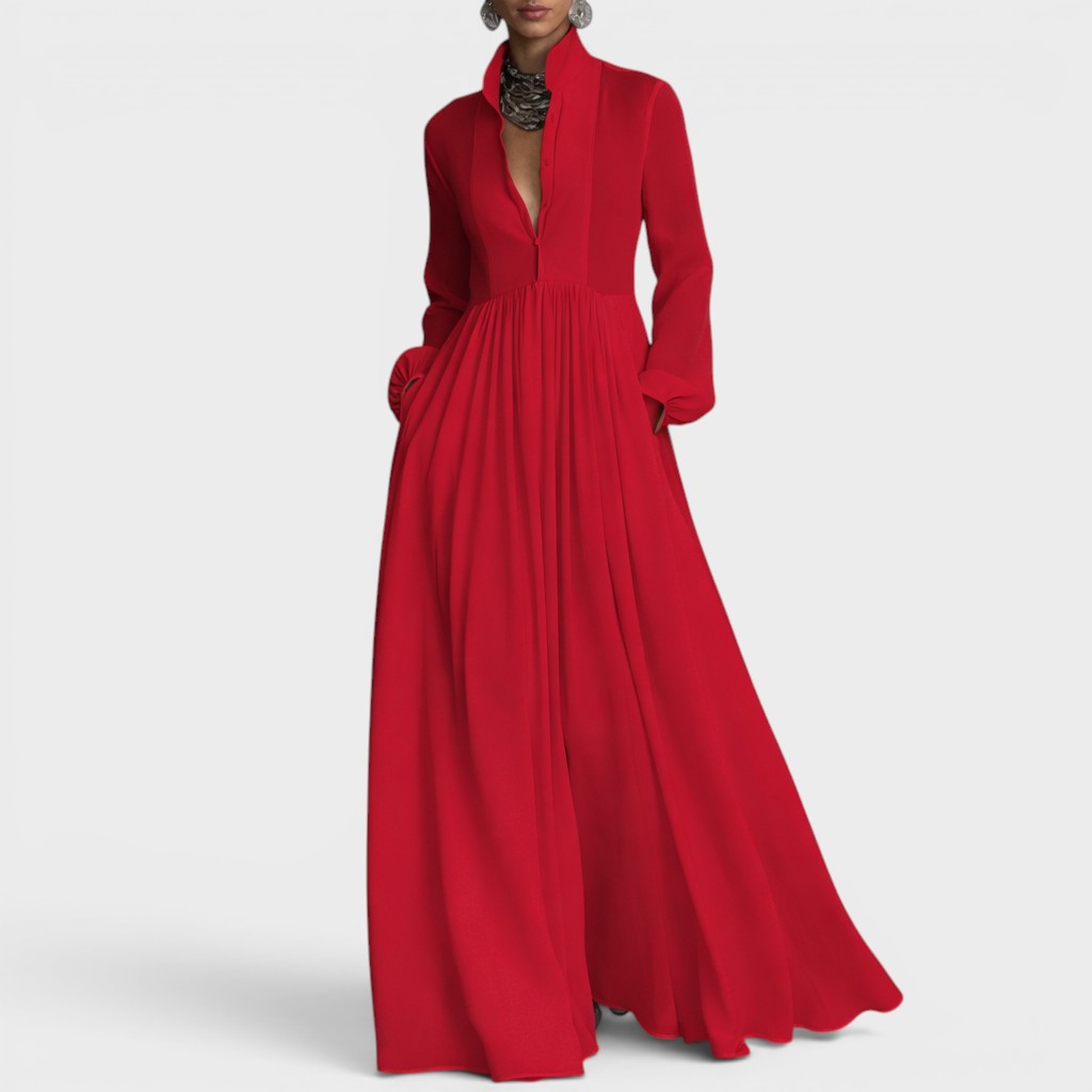 Inès™ | Vestido largo fluido