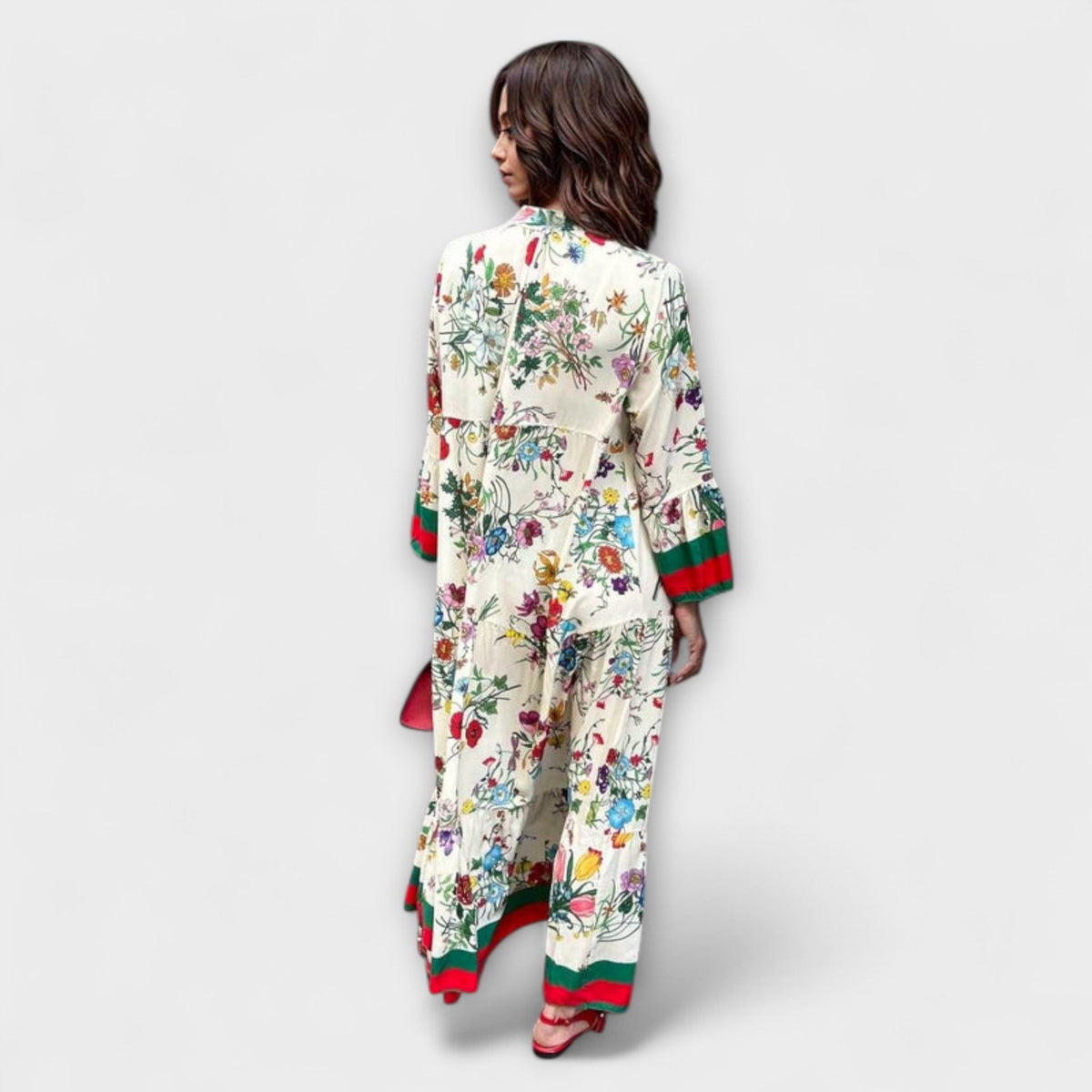 Oriana - Vestido maxi con motivo floral