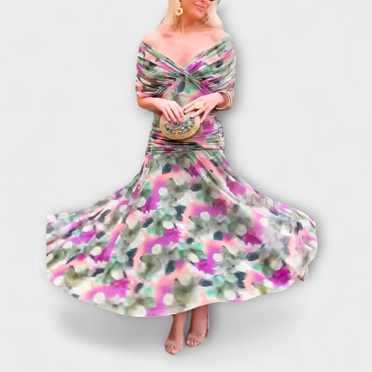Aurora - Vestido maxi con escote en V