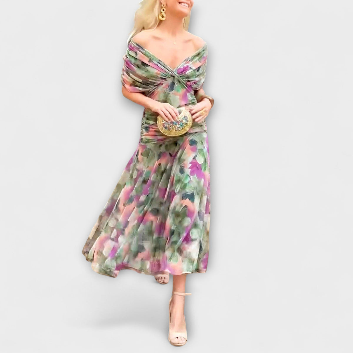 Aurora - Vestido maxi con escote en V