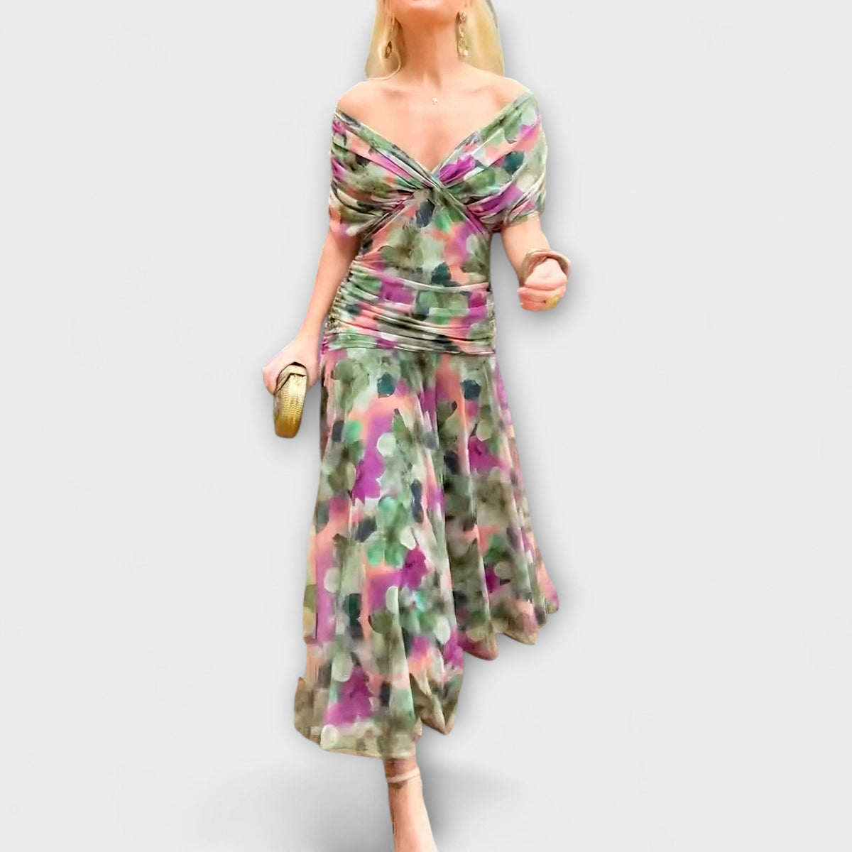 Aurora - Vestido maxi con escote en V