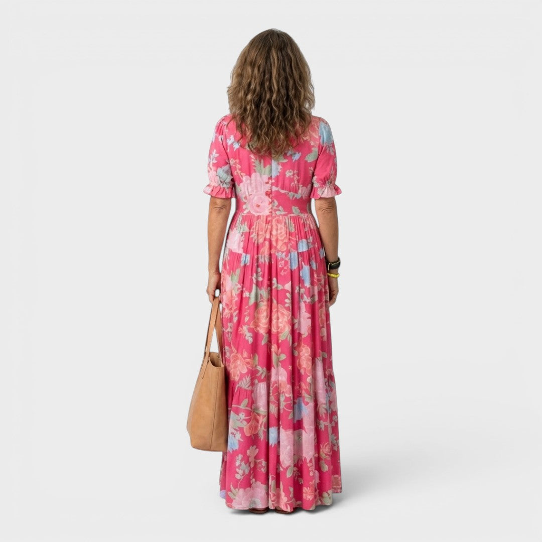 Madeleine | Vestido midi floral elegante