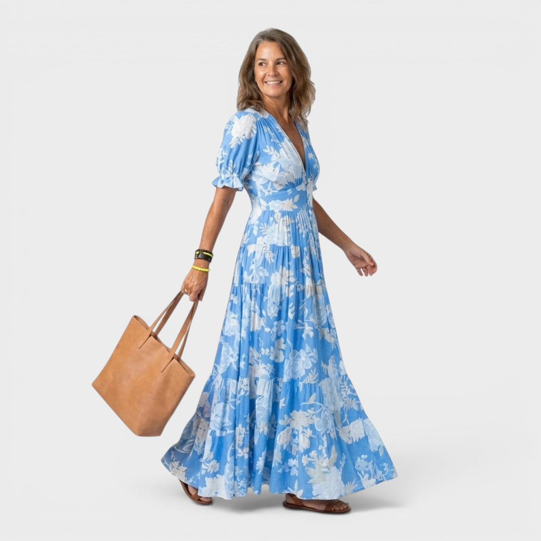 Madeleine | Vestido midi floral elegante