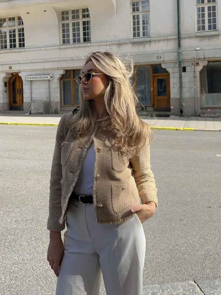 Slavenka - Chaqueta Chic Beige
