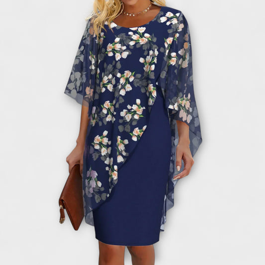 Lyanna - Vestidos de chiffon floral para mujeres