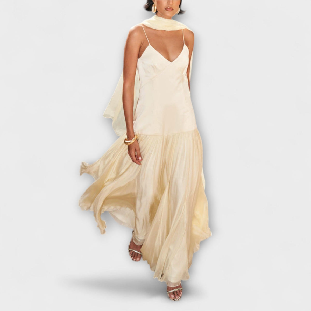 Solene - Vestido maxi Duga Fía Flows