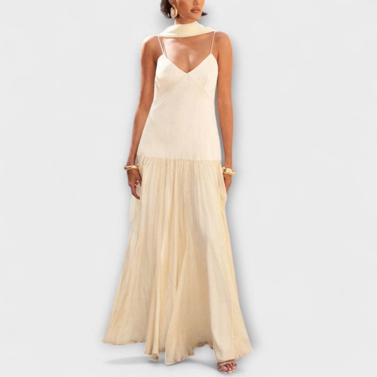 Solene - Vestido maxi Duga Fía Flows