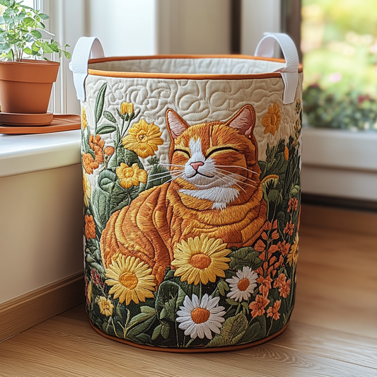 Gato del Bosque | Cesta de Almacenaje Acolchada