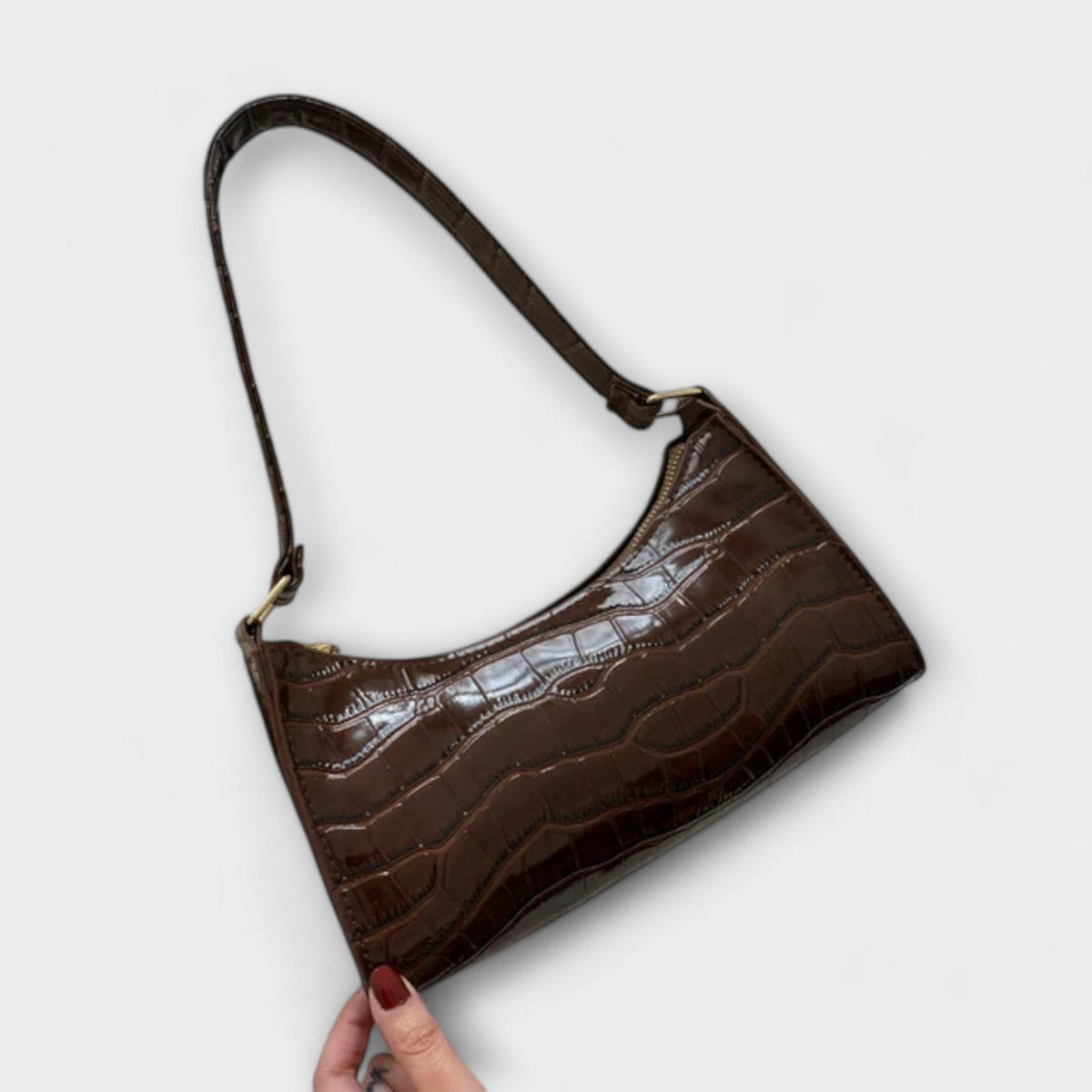 Véronique | Bolsa de Cuero Brillante