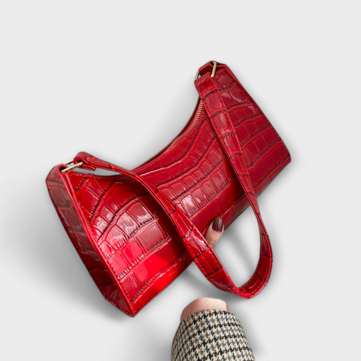 Véronique | Bolsa de Cuero Brillante
