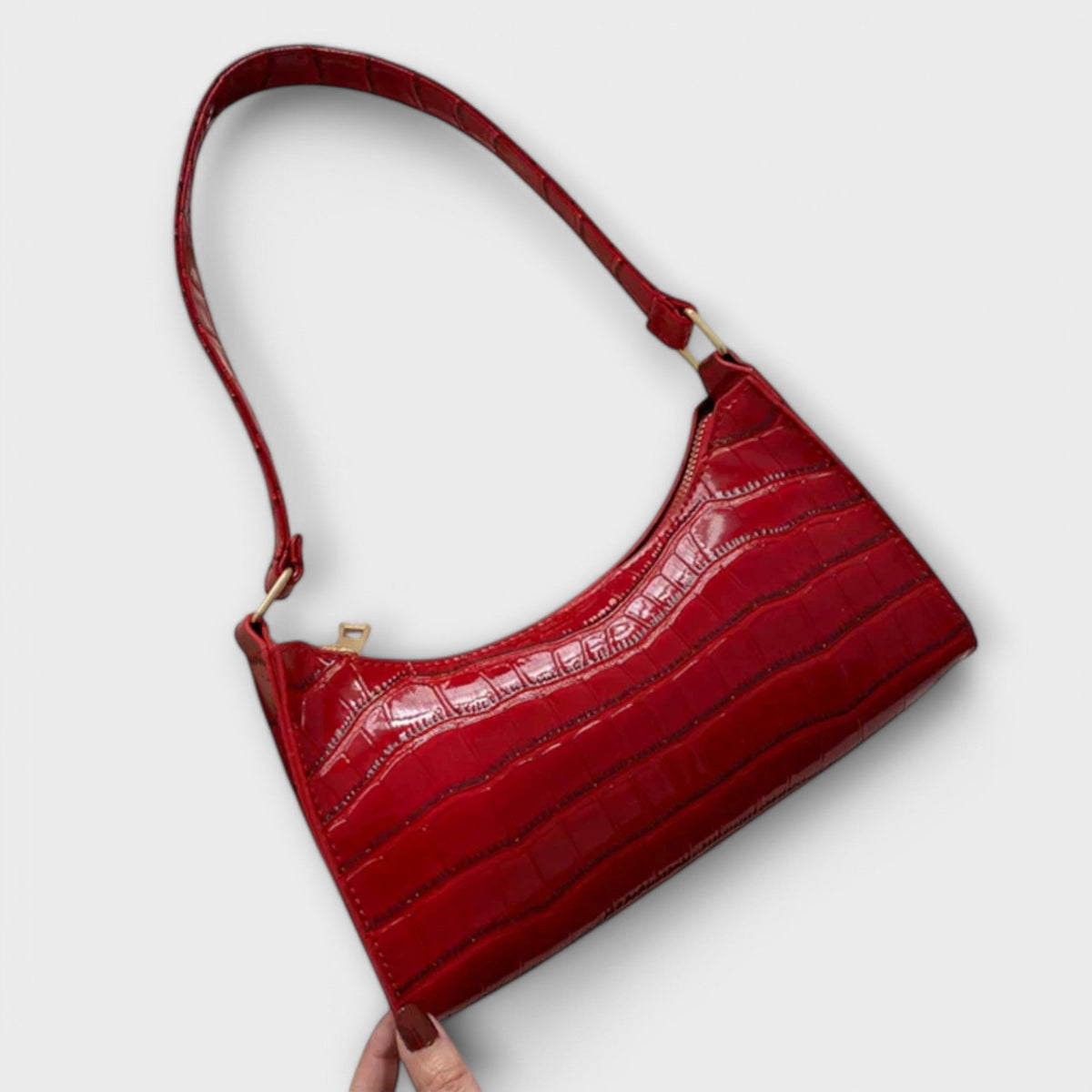 Véronique | Bolsa de Cuero Brillante