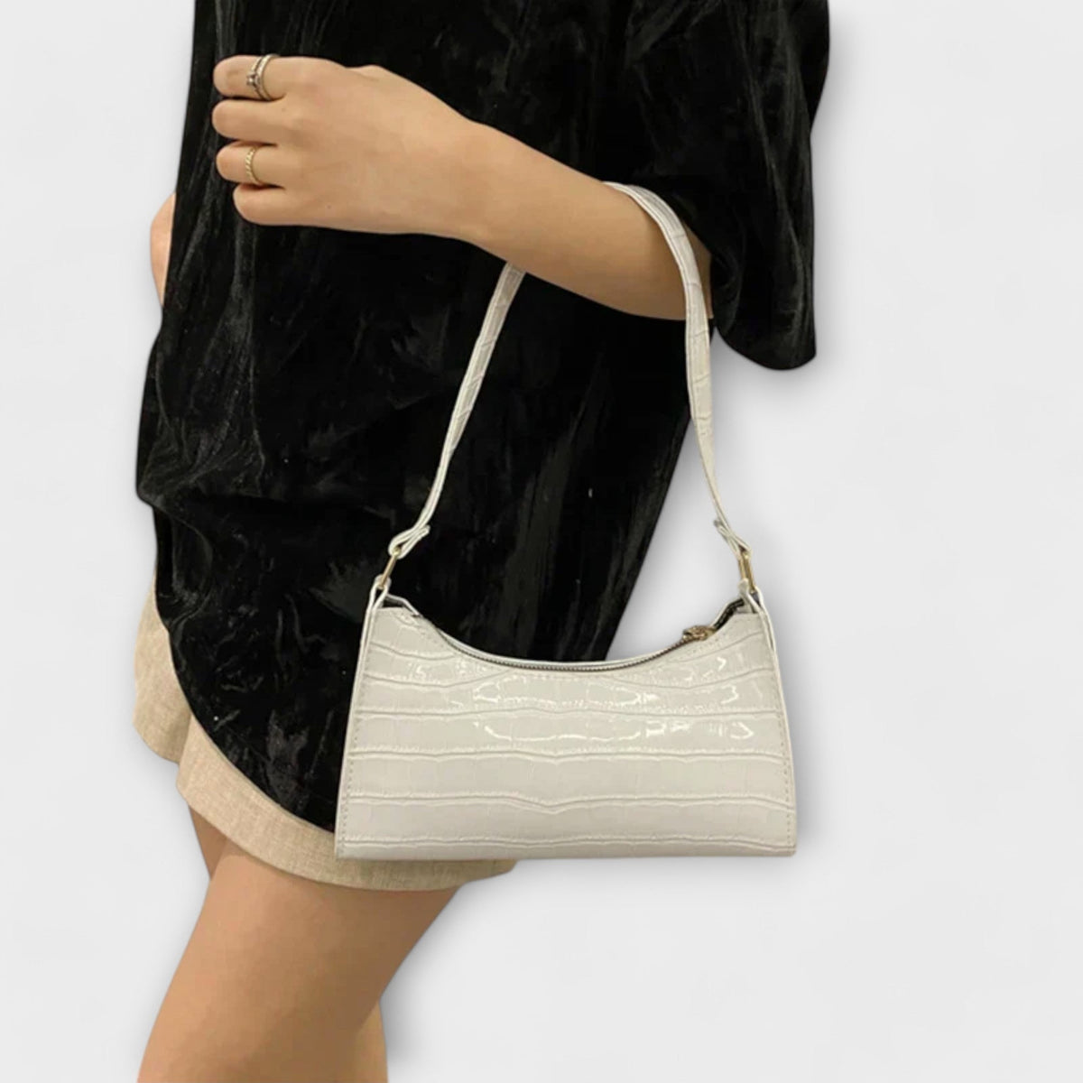 Véronique | Bolsa de Cuero Brillante