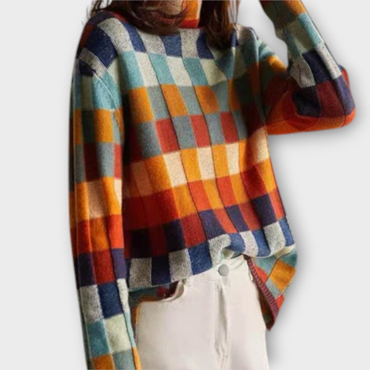 Erika – Suéter con motivo patchwork
