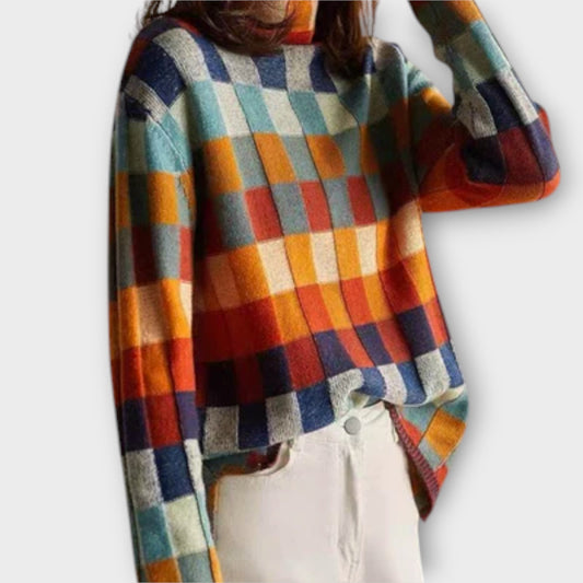 Erika – Suéter con motivo patchwork