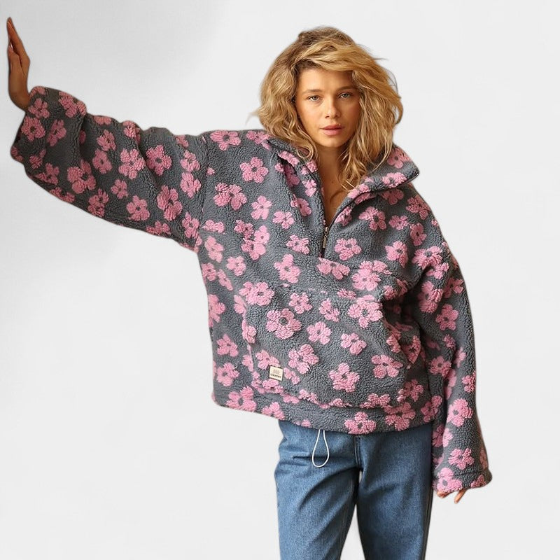 Zala – Camiseta boho cómoda con motivo floral