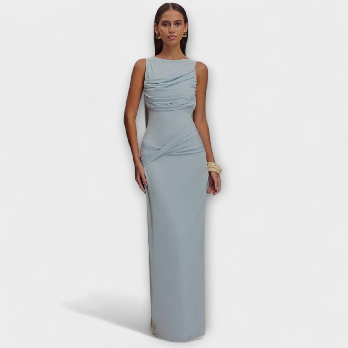 Rieke - Vestido Maxi Elegante con Abertura Alta