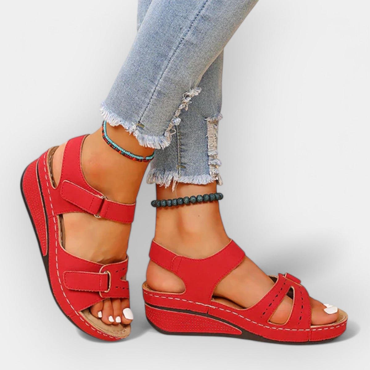 Sandalia abierta de diseño elegante