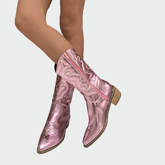 Botas de cowboy metálicas