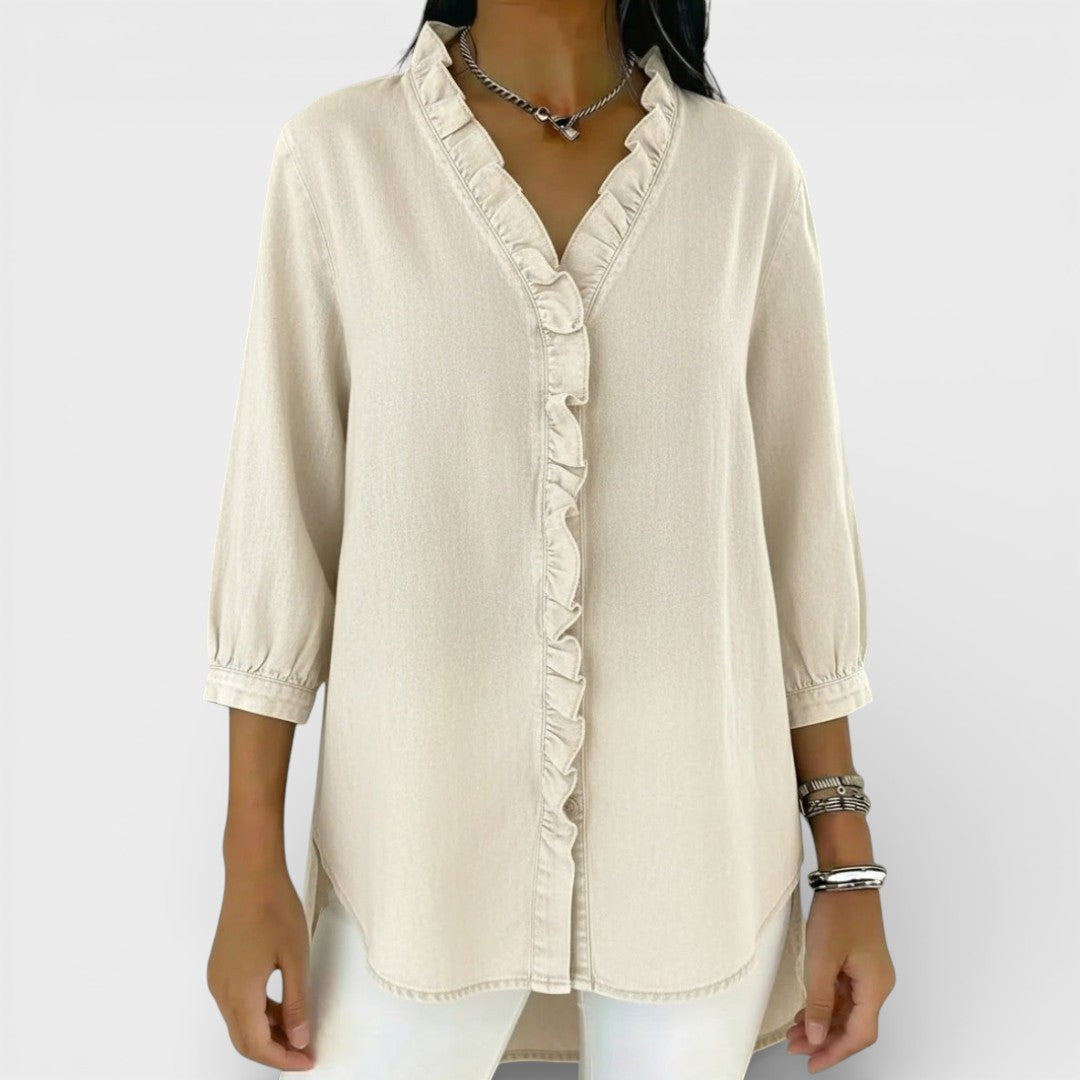 Jelena | Blusa elegante con volante