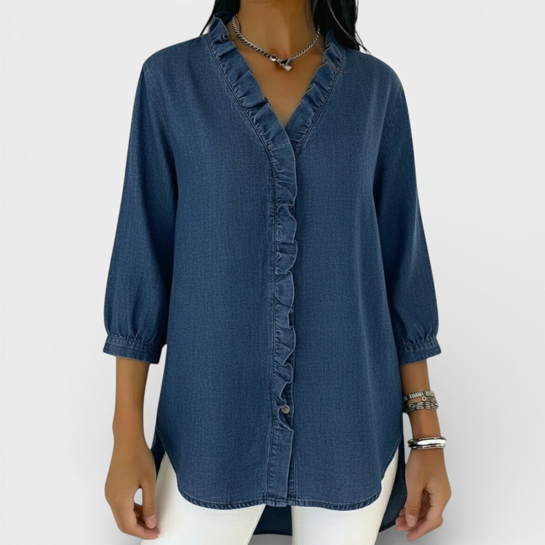 Jelena | Blusa elegante con volante