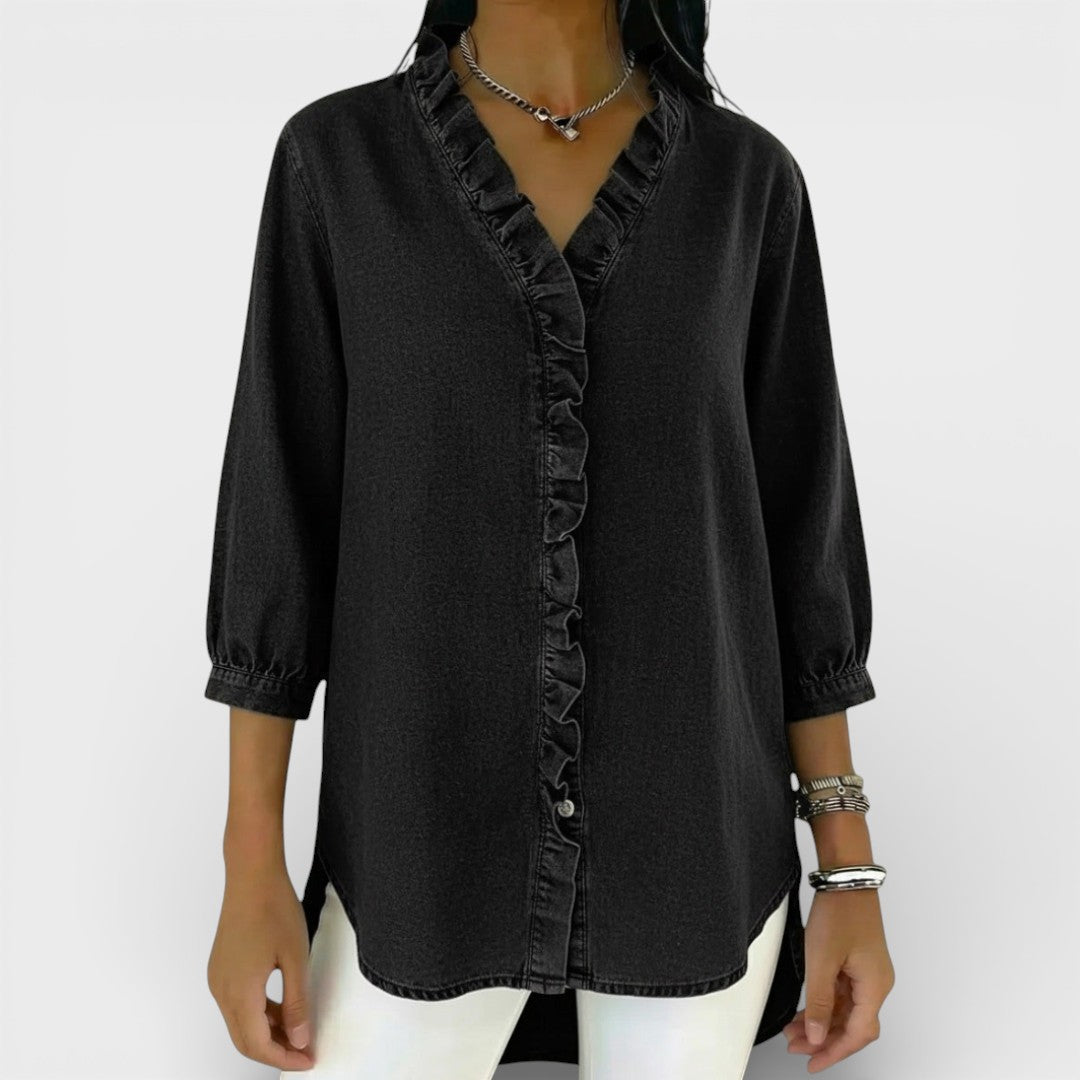 Jelena | Blusa elegante con volante