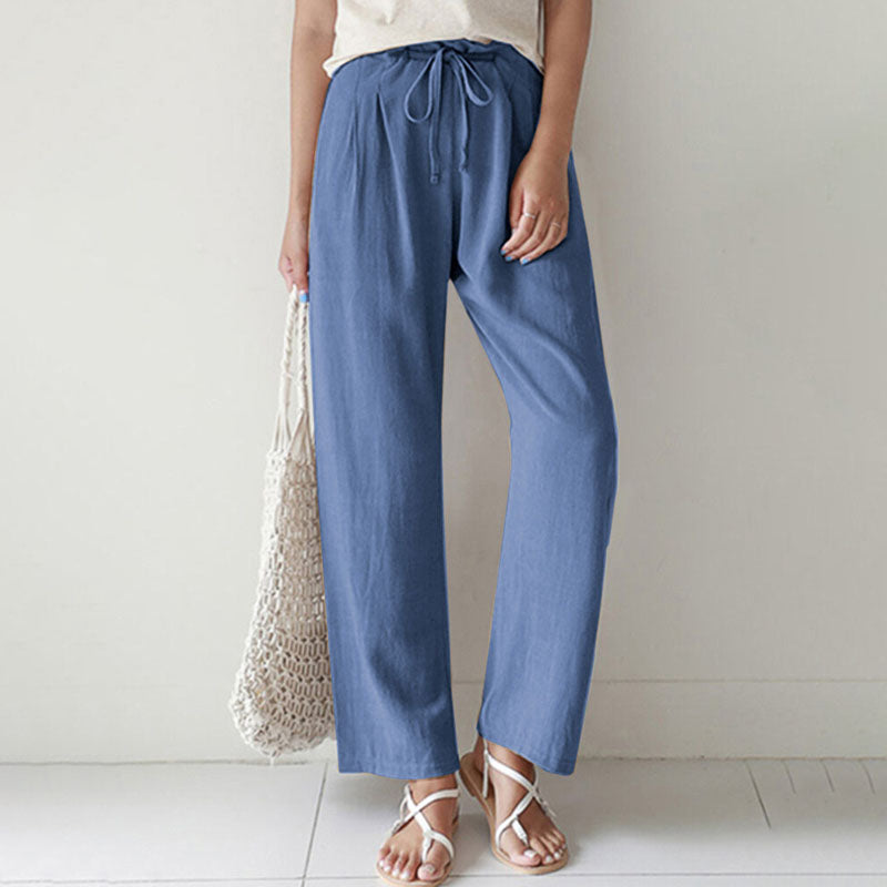 Vara - Pantalones Relaxed Fit con Cuerda