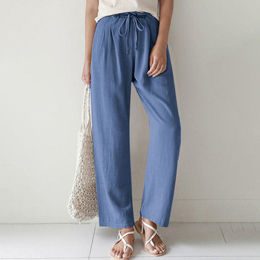 Vara - Pantalones Relaxed Fit con Cuerda