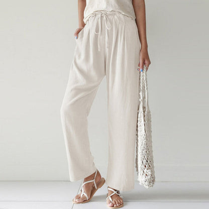Vara - Pantalones Relaxed Fit con Cuerda