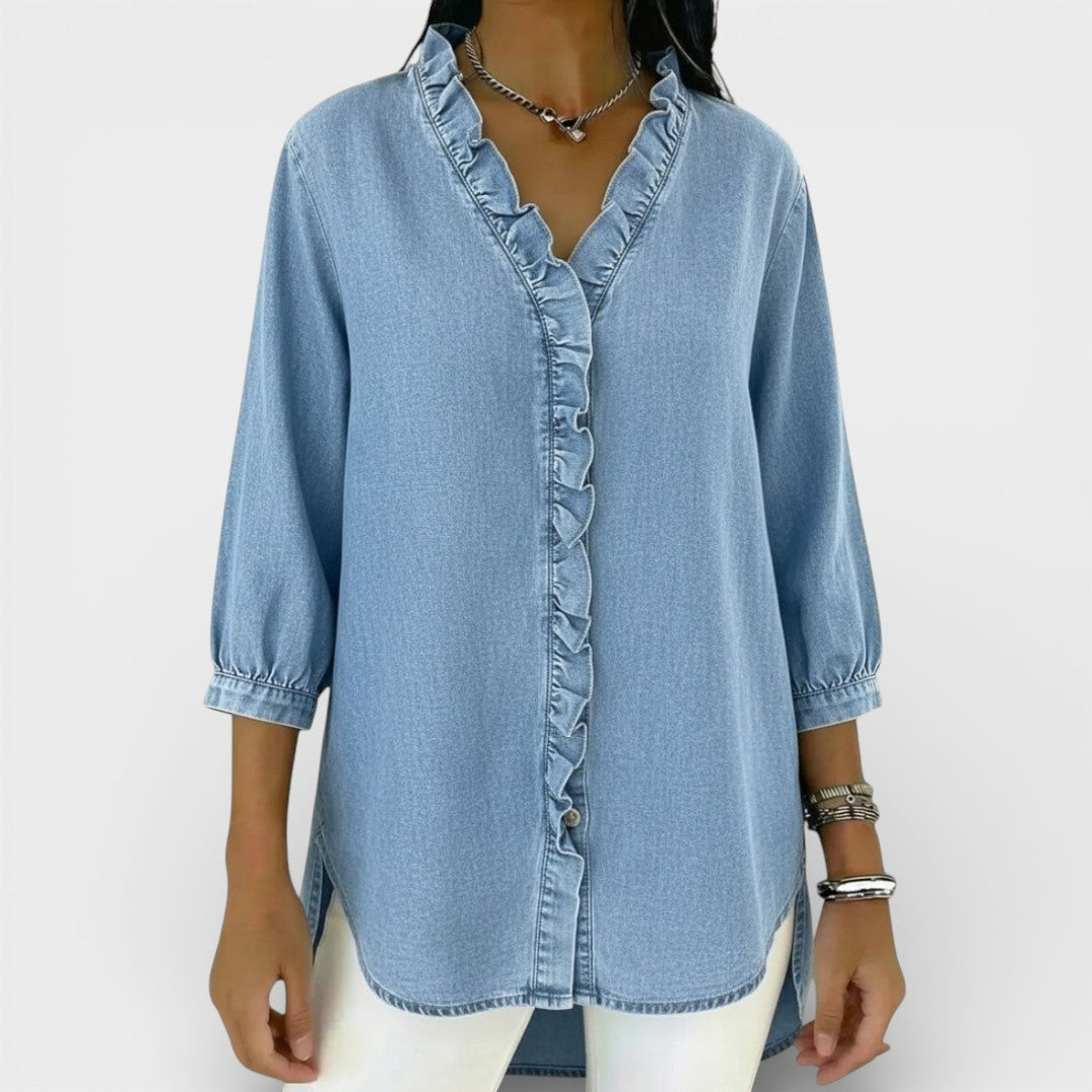 Jelena | Blusa elegante con volante