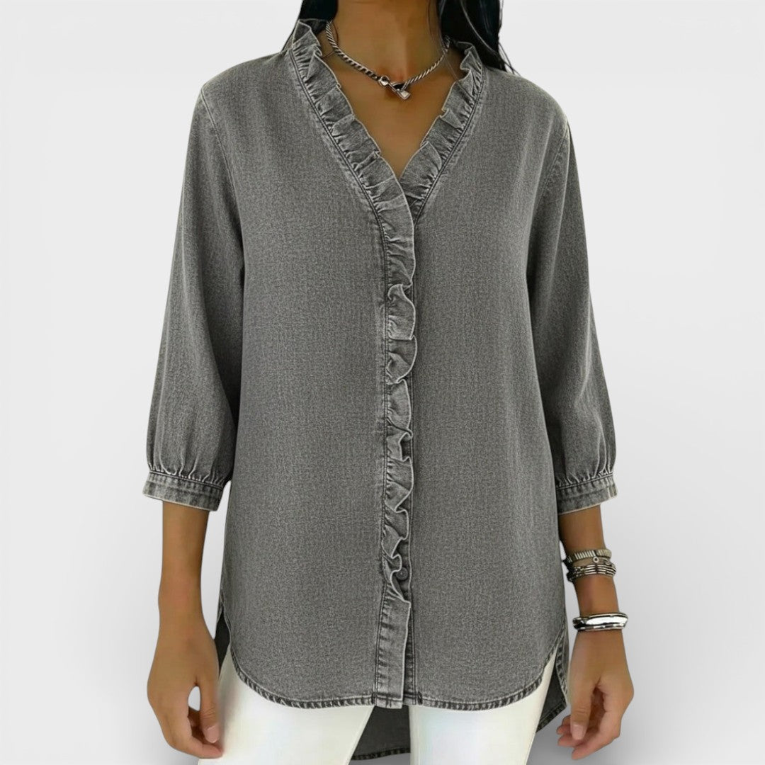 Jelena | Blusa elegante con volante