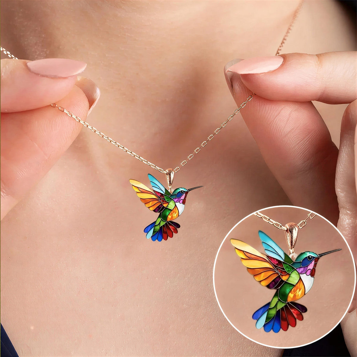 Clara™ | Elegante Colgante de Colibrí