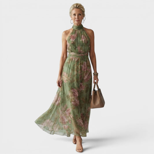 Mireille™ | Vestido midi elegante con escote americano