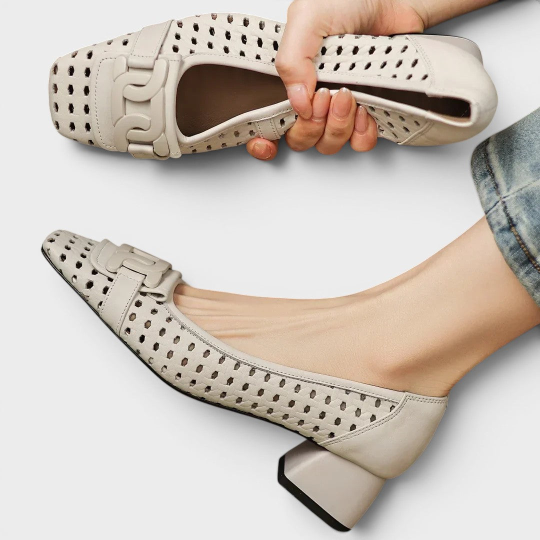Patrizia | Tacones de Cuero Trenzado