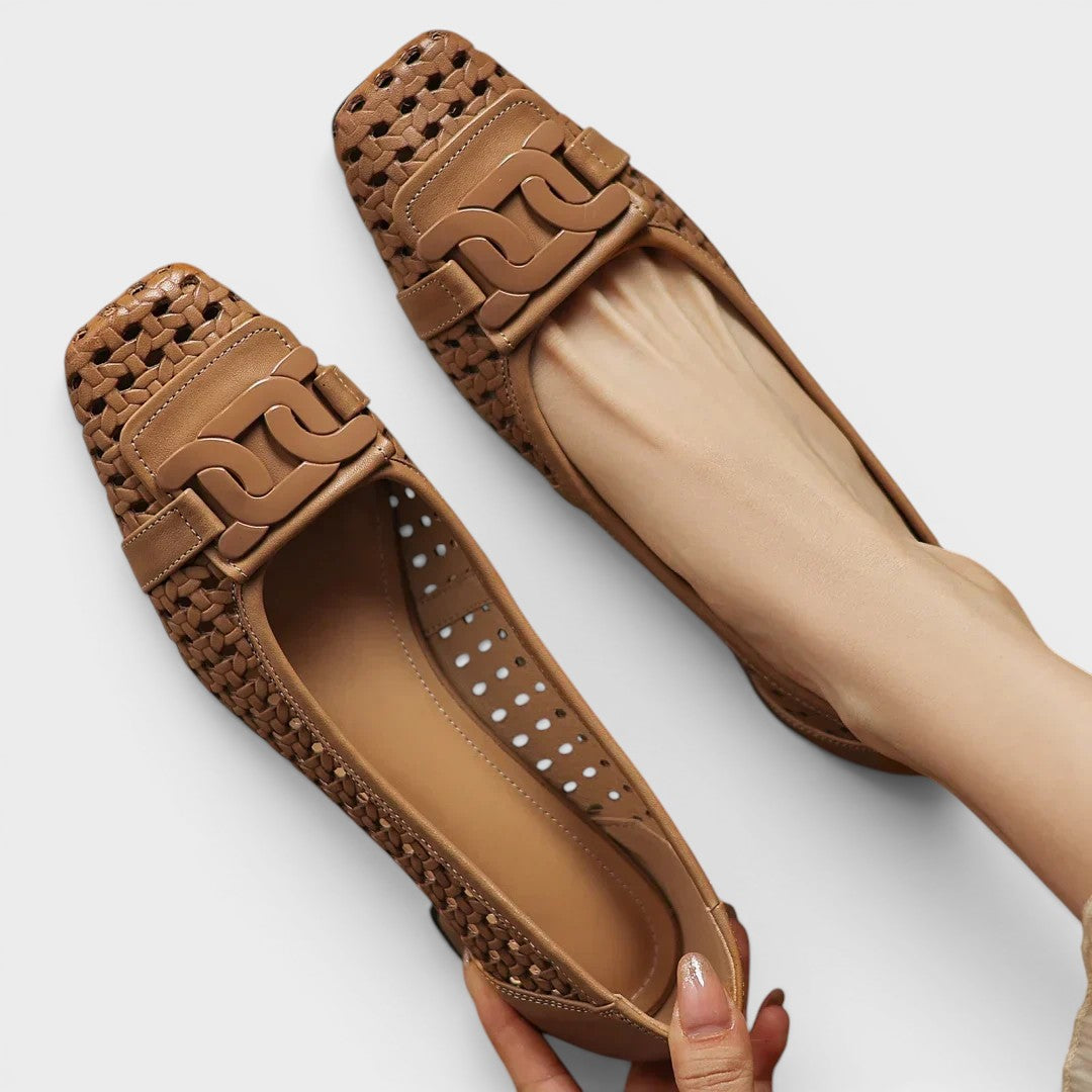 Patrizia | Tacones de Cuero Trenzado