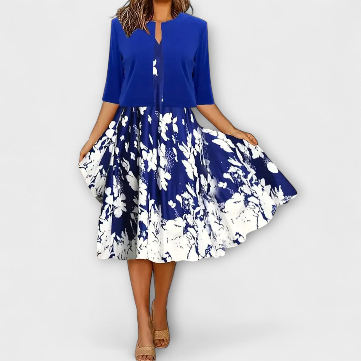 Vestidos midi para mujeres con blazer